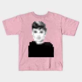 Audrey Hepburn Pixelart Design Kids T-Shirt